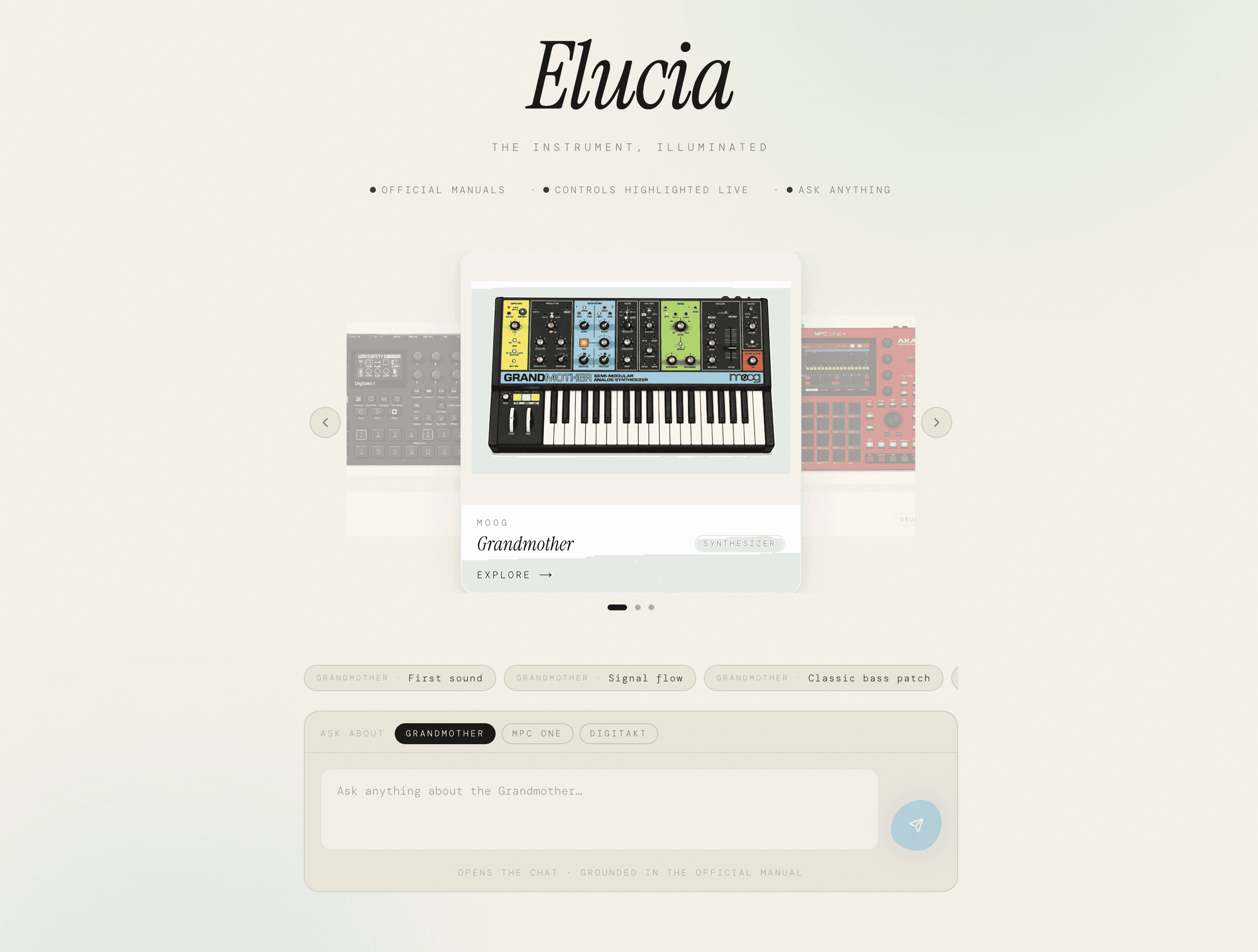 Elucia screen
